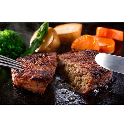 宮崎県産黒毛和牛&九州産黒豚ハンバーグ12袋