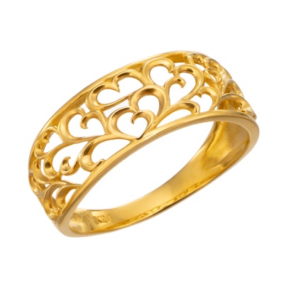 マエストロ 純金 カラクサデザイン リング