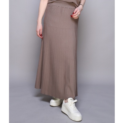  ANNE COQUINE コアスパリピート編みリブニットスカート - 752830