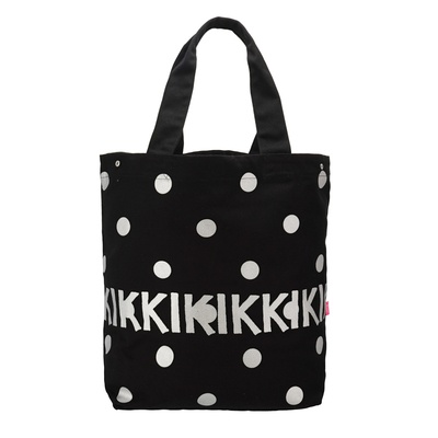KiKKi 水玉プリント帆布バッグ