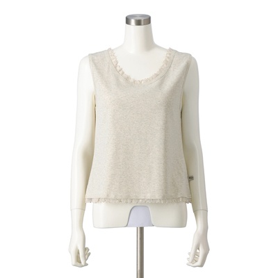 KawaiOkada レーステープ使いのフライスタンクトップ