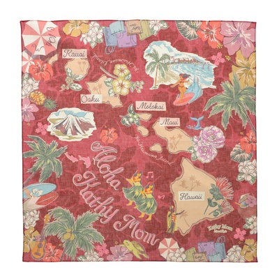 キャシーマム 五つの島 バンダナ 約52×52cm