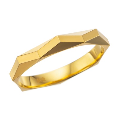 純金 ファセットカットリング