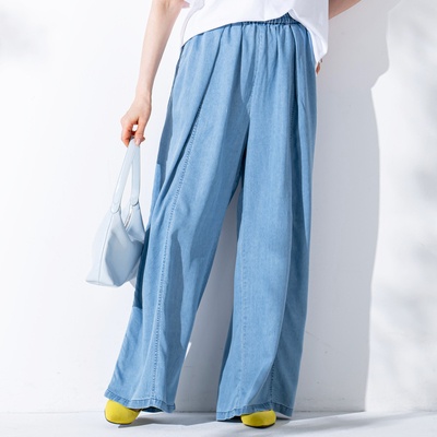  Remite ワイドタックデニムパンツ - 753241