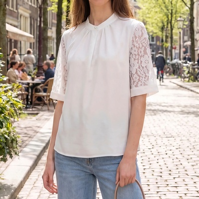 Provador レーススリーブ ブラウス