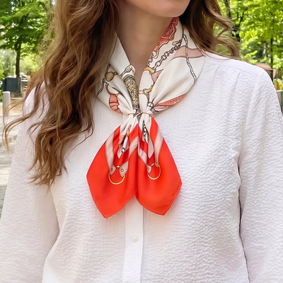 Provador着脱ワンタッチ ひんやりキシリトール加工スカーフ