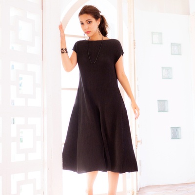 SPECCHIO シャトルプリーツフリーサイズ選べる丈ワンピース