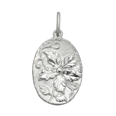 純プラチナ クラシカルフラワーデザイン ペンダントヘッド