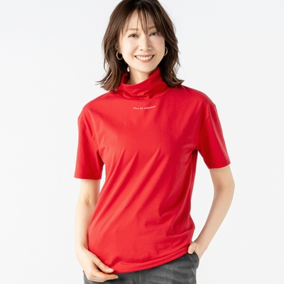 GRC UVカットハイネックプリントプルオーバー