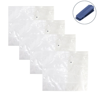  マチ付で収納しやすいコンパクトマルチ圧縮袋 4枚セット - 753446