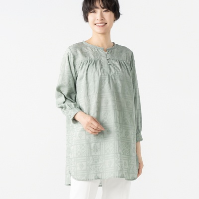 タカシマヤスタイルプリュ 刺しゅう入りチュニック
