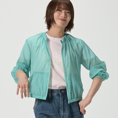 RUSTY シアーギャザーアクセントジップアップブルゾン