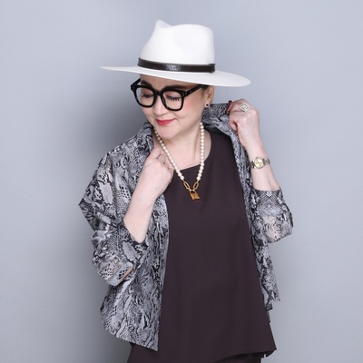 ANNE COQUINE ボックスオーガンジーシャツ