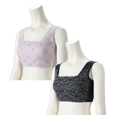 ThreeHeart ノンワイヤーブラジャー カラー選べる2点セット