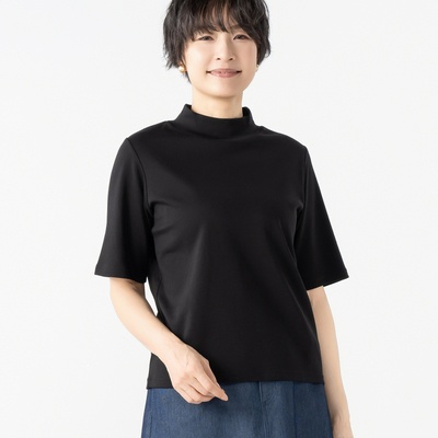 Pixie Heart シルキーコットン100%ハイネックプルオーバー