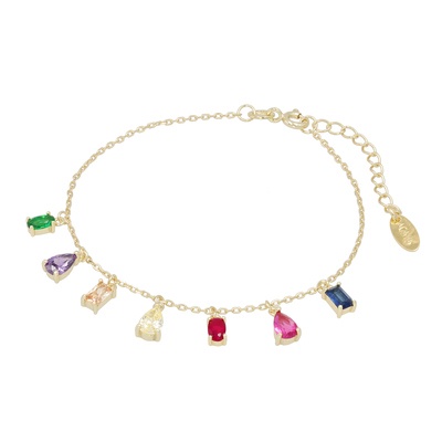 エイメン シルバー925 レインボーシャンデリア ブレスレット