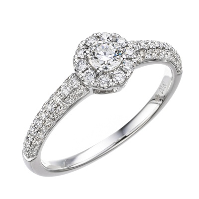 PT950 カナディアンダイヤモンド リング 計0.6ctUP