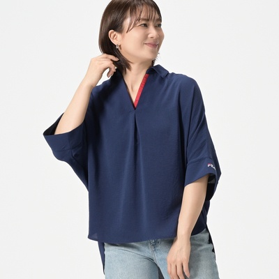 FILA UV アクティブストレッチドルマンスキッパーシャツ