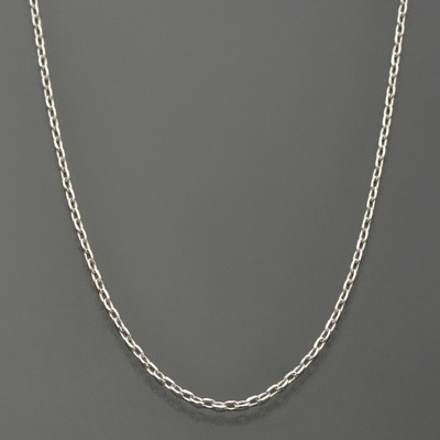 PT950 カットアズキチェーンネックレス 45cm [M]