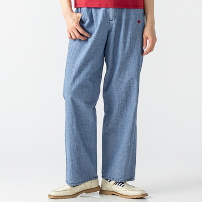 McGREGOR CLASSIC 麻混デニムリラックスストレートパンツ