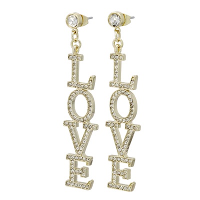 &LOVE キラキラLOVEピアス