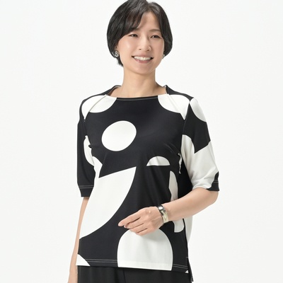  BOUTIQUE JUNKO ドットプリントプルオーバー - 754914