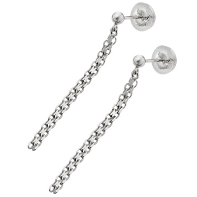 純プラチナ/PT900 ビスマルクチェーン イヤリング/ピアス