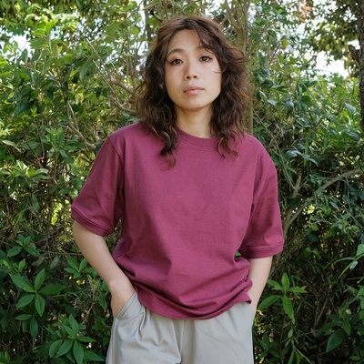 Carney タフコットンイレギュラーヘム バックボーダーTシャツ