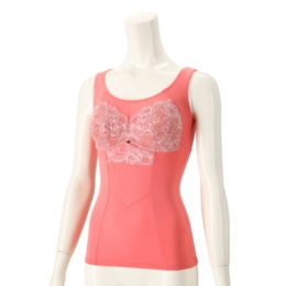 ツインクロス リラックスケア テンセル混 ノンワイヤーブラキャミ