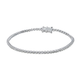 18K ダイヤモンド テニスブレスレット 計1.0ctUP