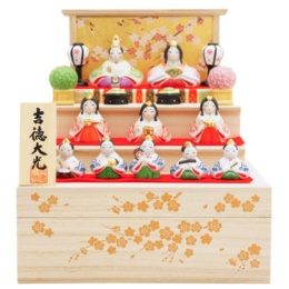 弥生雛 収納三段