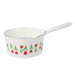 アデリアレトロ ホーロー 両口ミルクパン 15cm