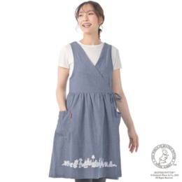  ピーターラビット裾プリント柄エプロンワンピース - 717279