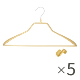ノンスリップハンガーフレーム付ジャケットタイプ5本連結フック付