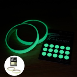 暗闇で発光 高輝度蓄光テープ Super α-FLASH