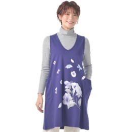 FairyStyle フラワー Vネックベストワンピース