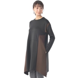 BOUTIQUE JUNKO 配色チュニックワンピース