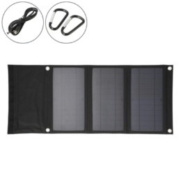  大容量バッテリーも充電 21W折りたたみソーラーパネル