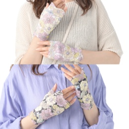 Stylemaker プリントレース日よけグローブ2色組