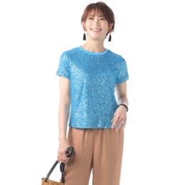 Parker&Rowe スパンコールTシャツ