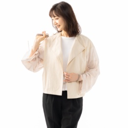 day to day ドロストスリーブノーカラージャケット