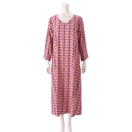 Makana na Kathy 幾何柄エレガントワンピース