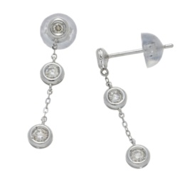 PTダイヤモンド ステーションイヤリング/ピアス 計0.16ctUP