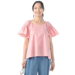 etre a laise ラッフルスリーブ ブラウス