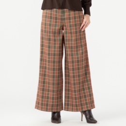 リアール カラータータンチェックパンツ