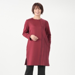 BOUTIQUE JUNKO ラインアートプリントチュニック