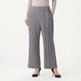 BOUTIQUE JUNKO ラインアートプリントセミワイドパンツ