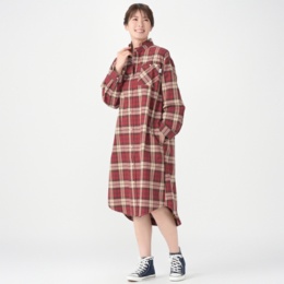 Carney オータムチェックシャツドレス