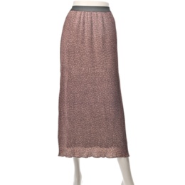 Makana na Kathy ハイドキャッツプリントプリーツスカート