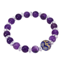 幸せのふくろう アメシスト サークルブレス